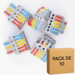 10 bornes à leviers, 3 circuits, 3 entrées-6 sorties 32A, LT-633 ELENCO