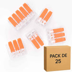 25 Bornes de Raccordement à Levier- 2, 3 et 5 pôles, 40A, 6mm² - LT-612-613-615 ELENCO