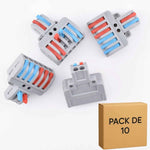 10 bornes à leviers, 2 circuits, 2 entrées-6 sorties 32A, LT-623 ELENCO