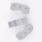 Borne a levier - 2 circuits-4 contacts - 32A - PCT-222- vue de coté et de dessous