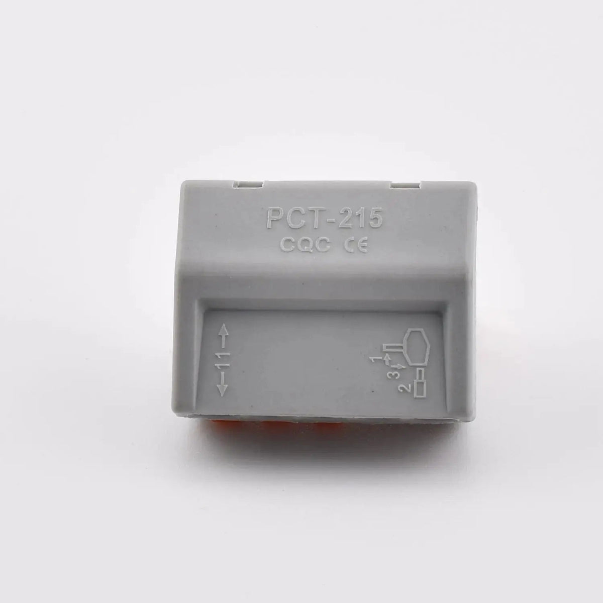 Connecteurs PCT-215 5 pôles, conçus pour un câblage rapide et sécurisé, vue de dessous
