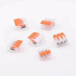 Borne PCT-413 vue de dessus saous différebts angles, alternative à Wago 221-413
