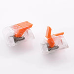 ressorts en position fermé et ouvert du connecteur PCT-413 de type Wago 221