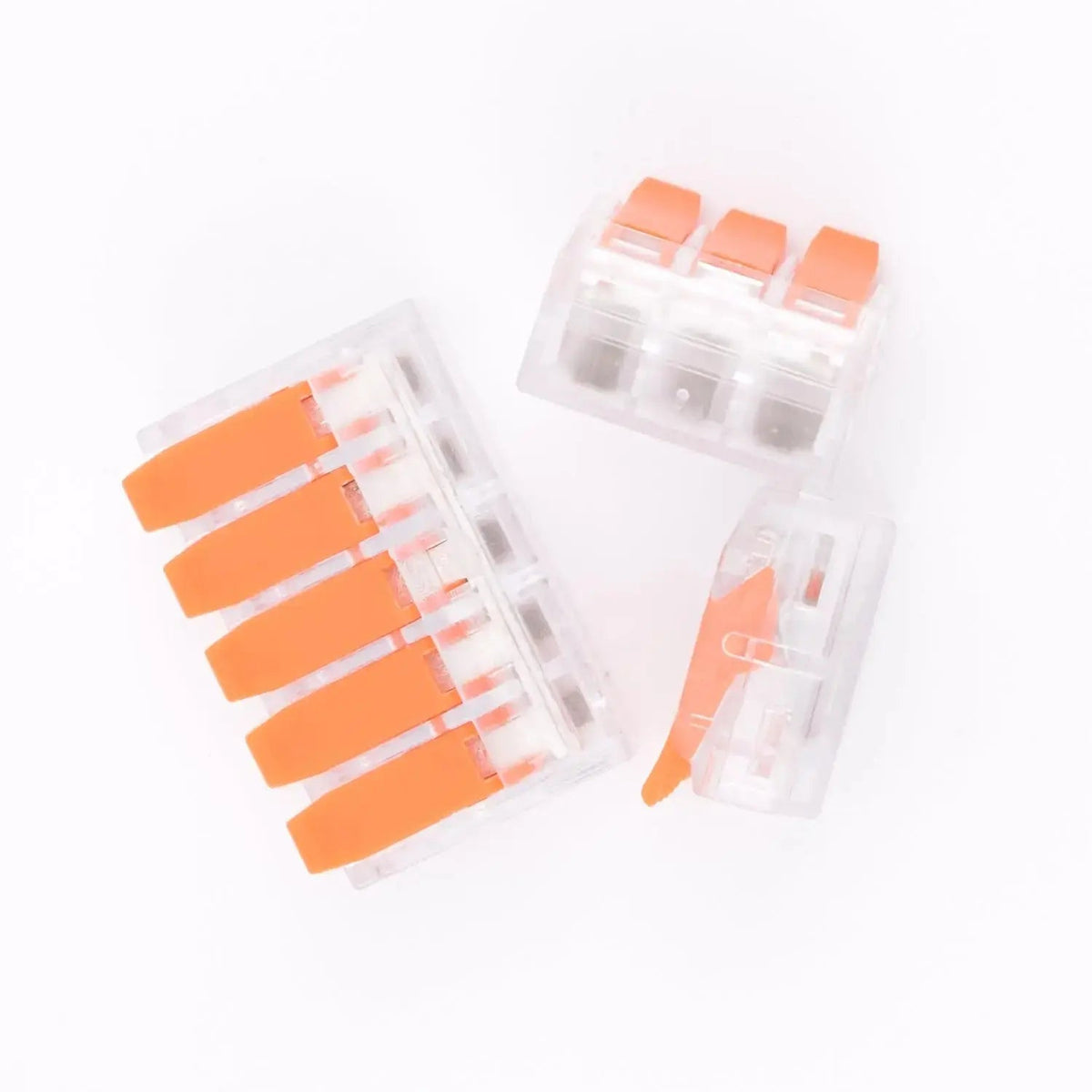 cablage des bornes à leviers transparentes- 2-3-5 contacts 40A  6mm² LT-612-613-615 divers