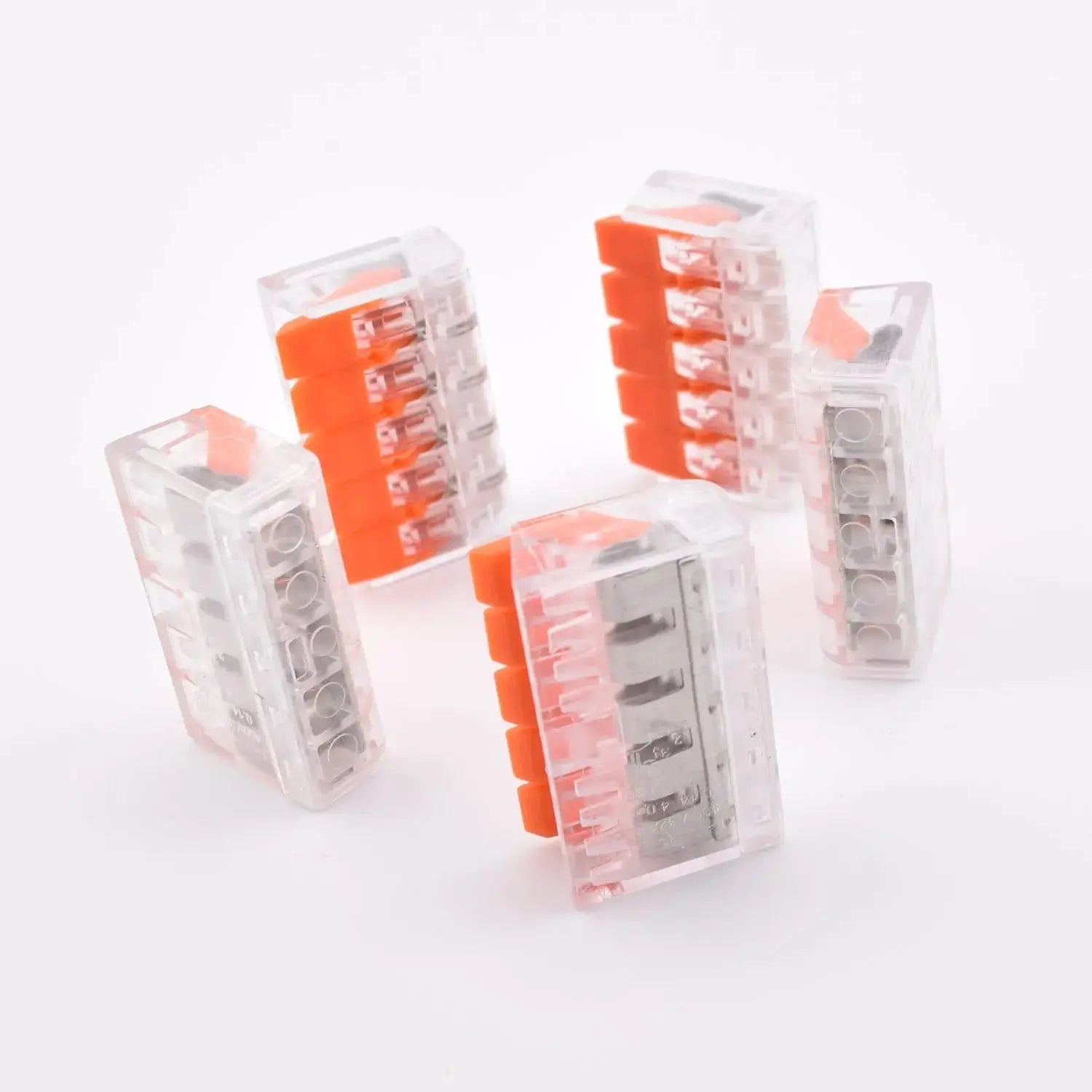 Connecteurs électriques PCT-415 – levier orange – boîtier transparent – 32A