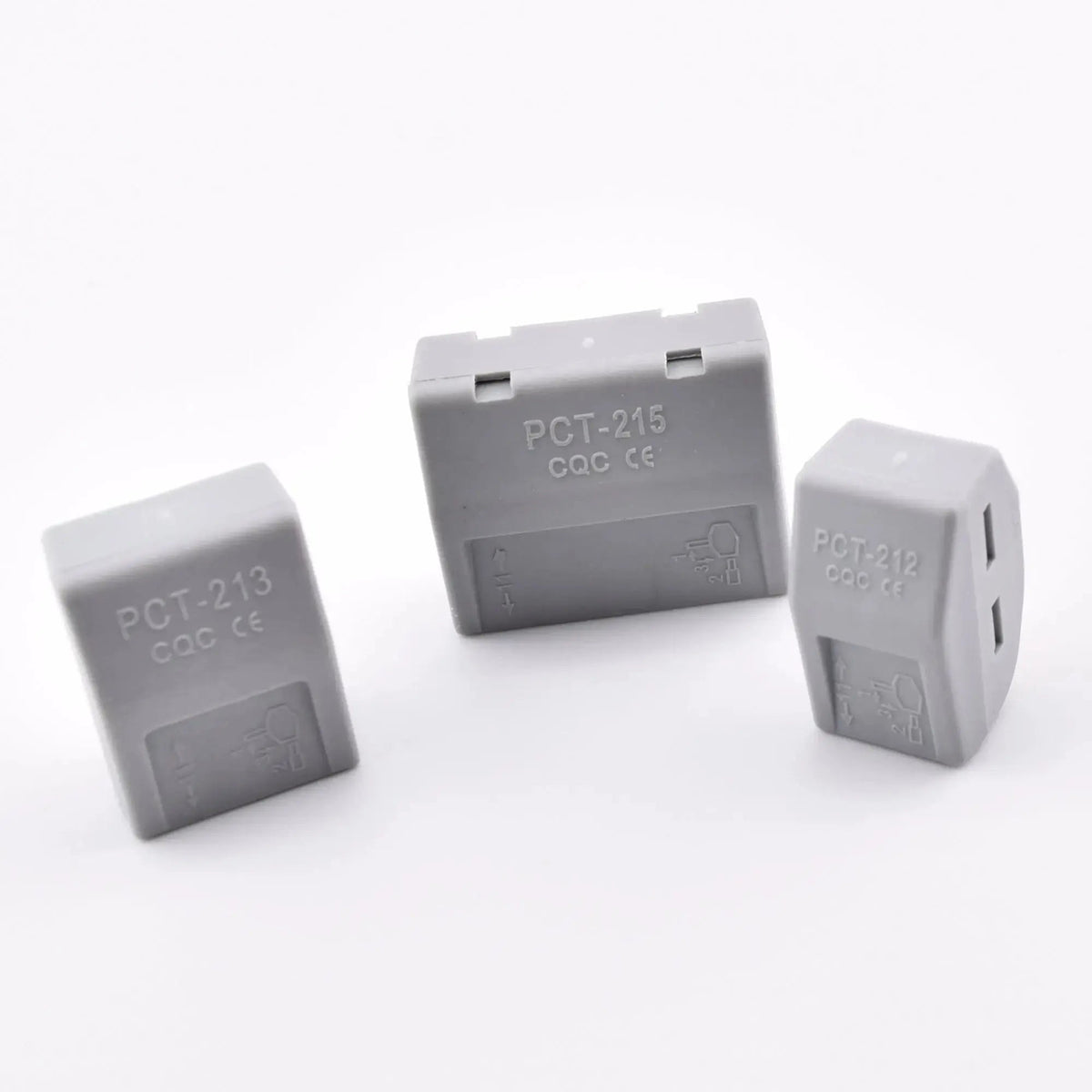 Connecteurs rapides PCT-212, PCT-213 et PCT-215, alternative au WAGO 222-412, 222-413 et 222-415