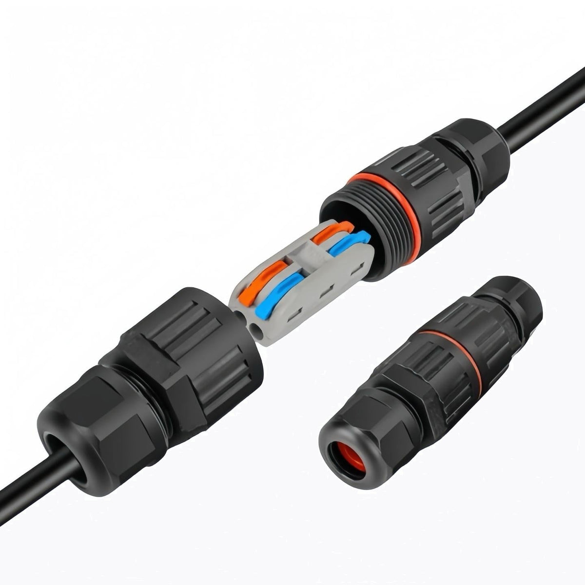 Connecteur étanche IP68 à levier 2 circuits