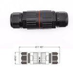Cotes du connecteur étanche IP68 à leviers- 3 circuits en ligne -16A -  2003-3P