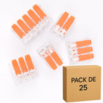 25 Bornes de Raccordement à Levier- 2, 3 et 5 pôles, 40A, 6mm² - LT-612-613-615 ELENCO