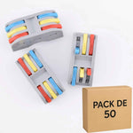 Lot de 50 connecteurs à levier PCT-223, 3 circuits 3 entrées / 3 sorties 32 A - ELENCO