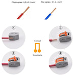 Connecteur électrique 2 contacts PCT-212, alternative à la borne WAGO, bonne pratique de cablage