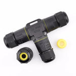 Connecteur étanche IP68 en T, leviers intégrés - 3 circuits 16A - modèle P20-T- bague 5-8 mm